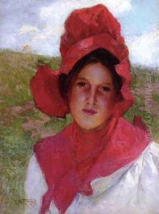Girl in a Red Bonnet