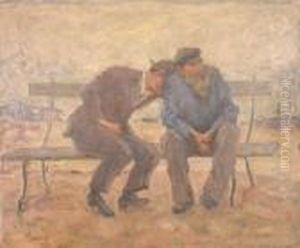 On The Bench by Arnold Borisovic Lakowskij