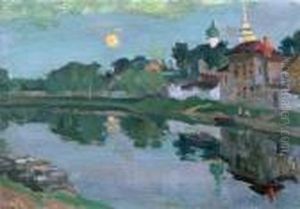 'near St. Petersburg'; Together With A Second Work by Arnold Borisovic Lakowskij