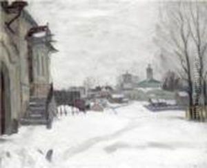 Russian Winter by Arnold Borisovic Lakowskij