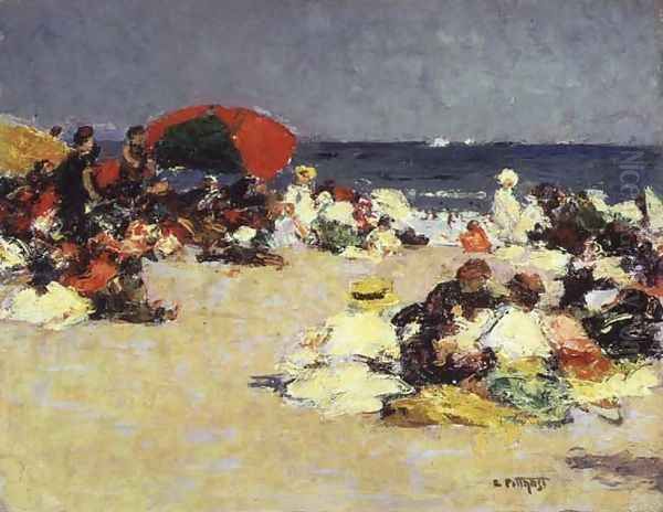 On the Beach at Trouville c.1865 - view 1