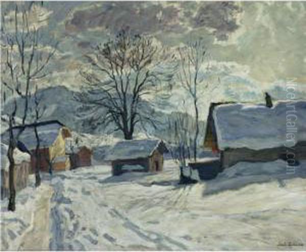 Village In Winter - view 1