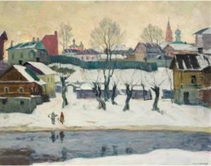 Russian Winter by Arnold Borisovic Lakowskij