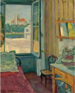 La Fenetre Ouverte by Arnold Borisovic Lakowskij