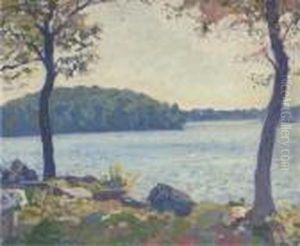 At The Edge Of The Lake by Arnold Borisovic Lakowskij