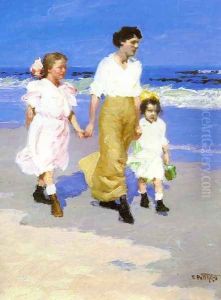 On the Beach by Edward Henry Potthast