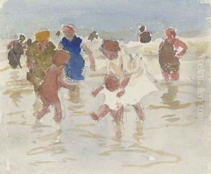 Bathers in the Surf 2 by Edward Henry Potthast