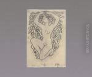Motif Du Vase < Driades > by Rene Lalique