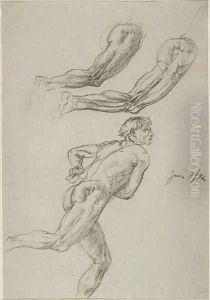 Life Drawing of a Man Running
