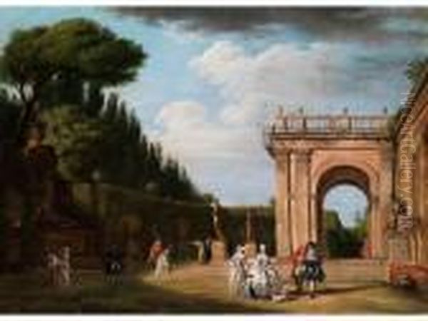 Garten Der Villa Ludovisi In Rom - view 1