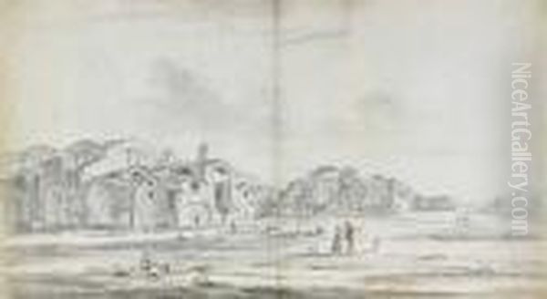Vue Animee Des Thermes De Trajan A Rome - view 1