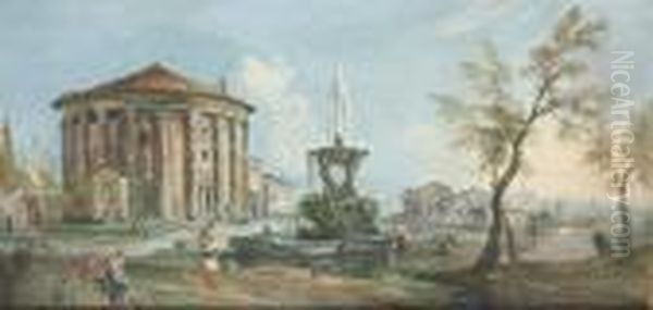 The Temple Of Hercules Victor And The Piazza Della Bocca Della Verita - view 1