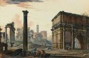 Vue Du Campo Vaccino by Jean-Baptiste Lallemand