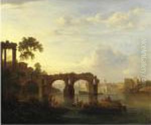 Roma, Veduta Di Ponte Emilio (ponte Rotto)
