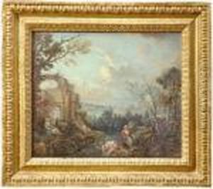 Paysage Avec Ses Baigneuses