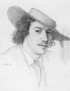 Portrait of Whistler 1858 by Sir Edward John Poynter