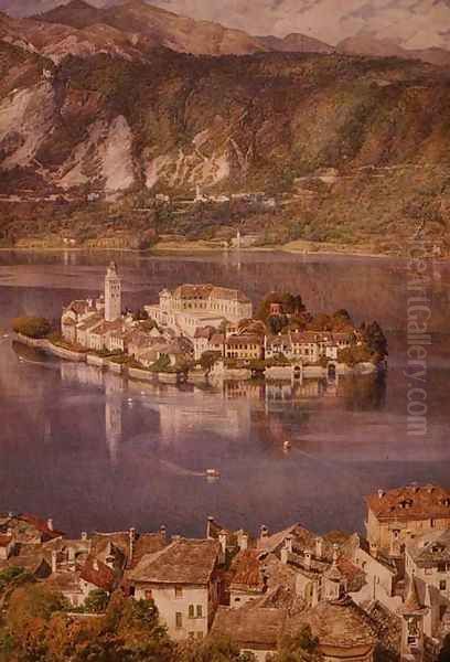 Isola San Giulio, Lake Orta, 1898 - view 1