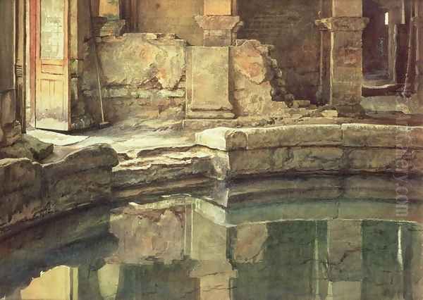 The Roman Circular Bath at Bath - view 1