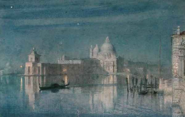 Santa Maria Della Salute, Venice, Moonlight, 1863 - view 1