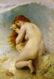 A Water Nymph by Leon-Jean-Basile Perrault