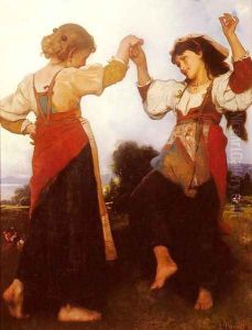 La Tarantella (The Tarantella) by Leon-Jean-Basile Perrault