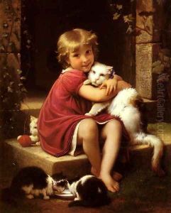 Son Favori (Her Favorite Pet) by Leon-Jean-Basile Perrault