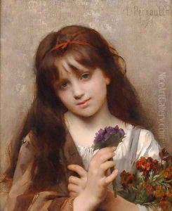 The Flower Vendor by Leon-Jean-Basile Perrault