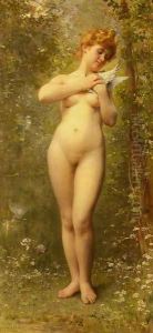 Venus A La Colombe (Venus With A Dove) by Leon-Jean-Basile Perrault