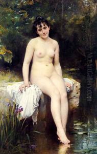 The Bather 2 by Leon-Jean-Basile Perrault