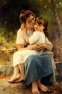 Sisterly Love by Leon-Jean-Basile Perrault