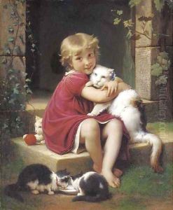 Her Favourite Pet by Leon-Jean-Basile Perrault