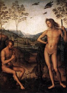 Apollo and Marsyas by Pietro Vannucci Perugino