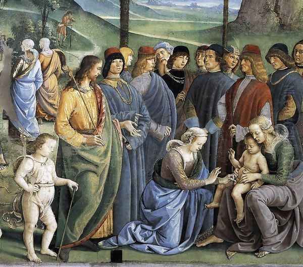 Moses's Journey into Egypt and the Circumcision of His Son Eliezer (detail-3) c. 1482 - view 1