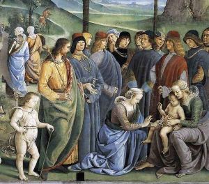 Moses's Journey into Egypt and the Circumcision of His Son Eliezer (detail-3) c. 1482 by Pietro Vannucci Perugino