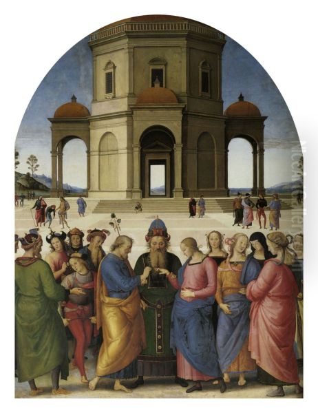 Marriage Of The Virgin by Pietro Vannucci Perugino