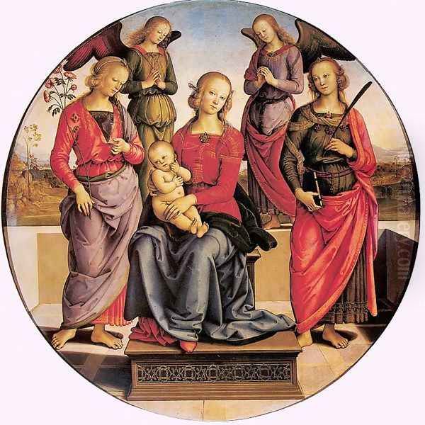 Madonna Enthroned with Child and two Saints (Madonna in trono col Bambino e due sante) - view 1