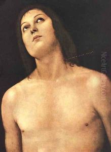 Bust of St. Sebastian 1493-94 by Pietro Vannucci Perugino