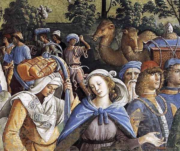 Moses's Journey into Egypt and the Circumcision of His Son Eliezer (detail-2) c. 1482 - view 1