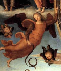 Assumption of the Virgin (detail-2) c. 1506 by Pietro Vannucci Perugino