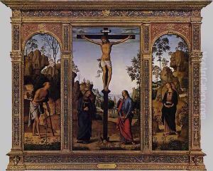 The Galitzin Triptych 1481-85 by Pietro Vannucci Perugino