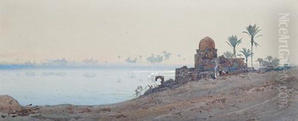 Evening On The Nile by Augustus Osborne Lamplough