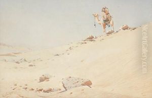 Arab Warrior On A Camel