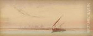 The Nile At Philae by Augustus Osborne Lamplough