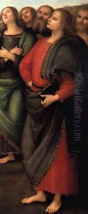 Assumption of the Virgin (detail-1) c. 1506 by Pietro Vannucci Perugino
