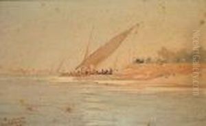 Feluccas On Thebanks Of The Nile