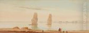 Colossi Of Memnon by Augustus Osborne Lamplough