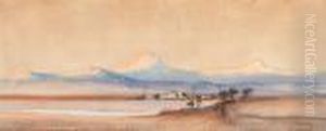 Oasis Before The Atlas Mountains by Augustus Osborne Lamplough