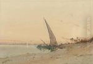 Feluccas Loading In The Nile