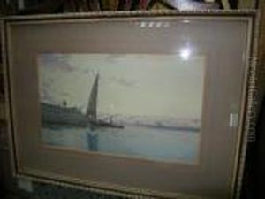A Felucca On The Nile by Augustus Osborne Lamplough