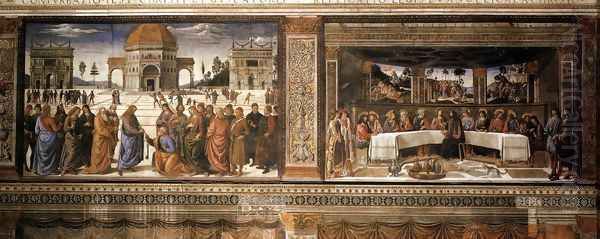 Scenes on the left wall 1481-82 - view 1